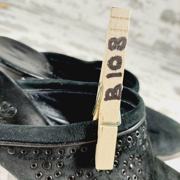 Cole Haan Black Women's Slip On Clog Heeled Mules B108 - Picture 10 of 10